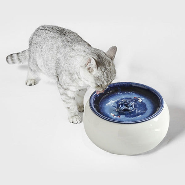 Ceramic electric drinking fountain