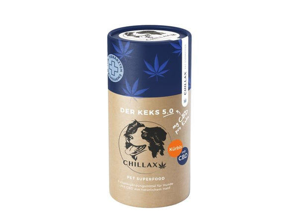 CHILLAX Dog Food Supplement CBD Cookie Pumpkin - 5 mg