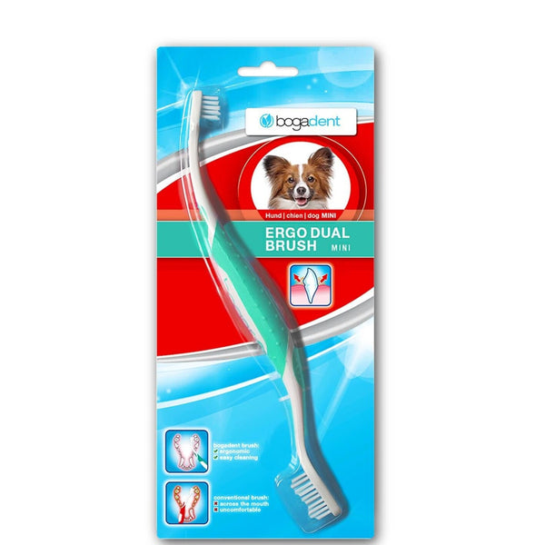 bogar dog toothbrush Ergo Dual Brush