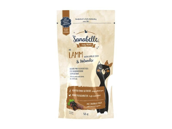 Sanabelle cat snack lamb & elder 55 g