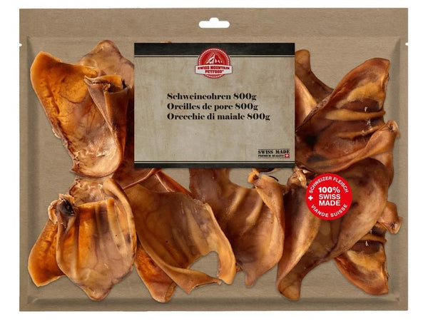 Swiss Mountain Petfood Chewable Pig Ears, 800 g