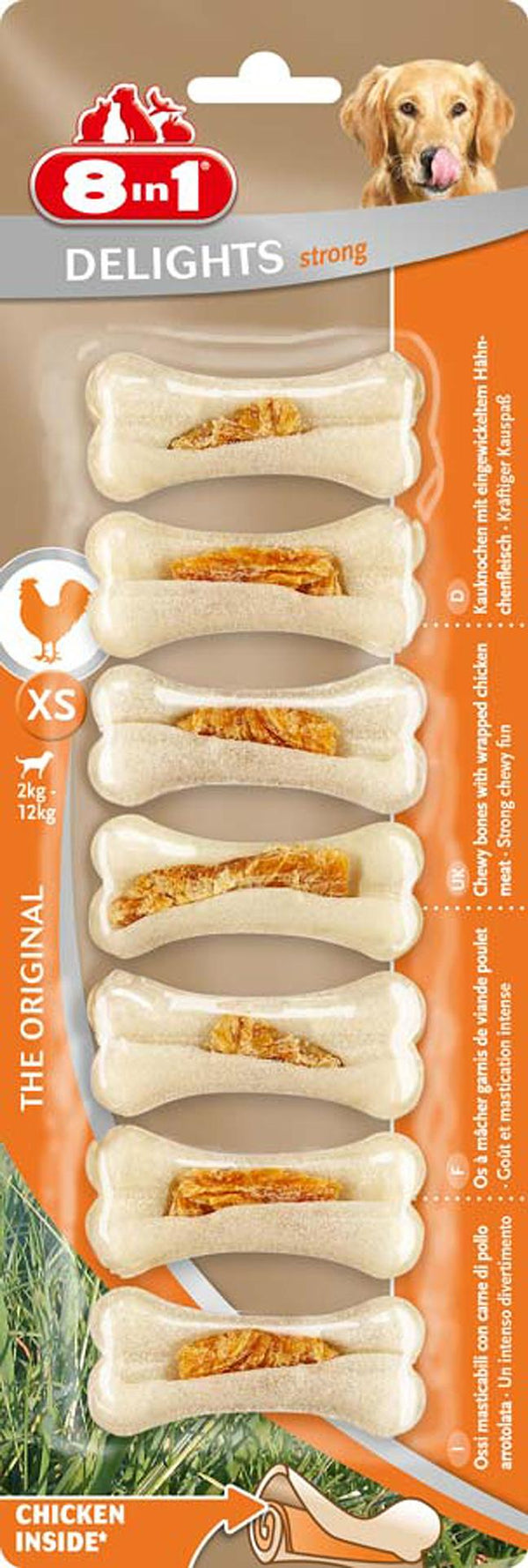 8in1 Delights Strong chewing bones