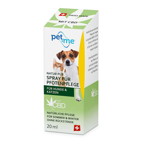 pet+me paw care spray with CBD