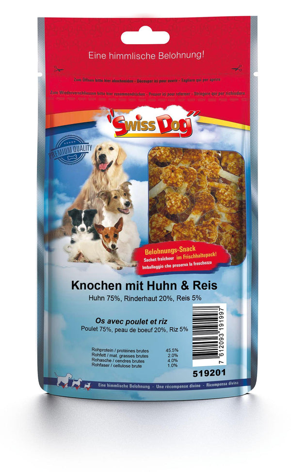 SwissDog dog bones with chicken &amp; rice