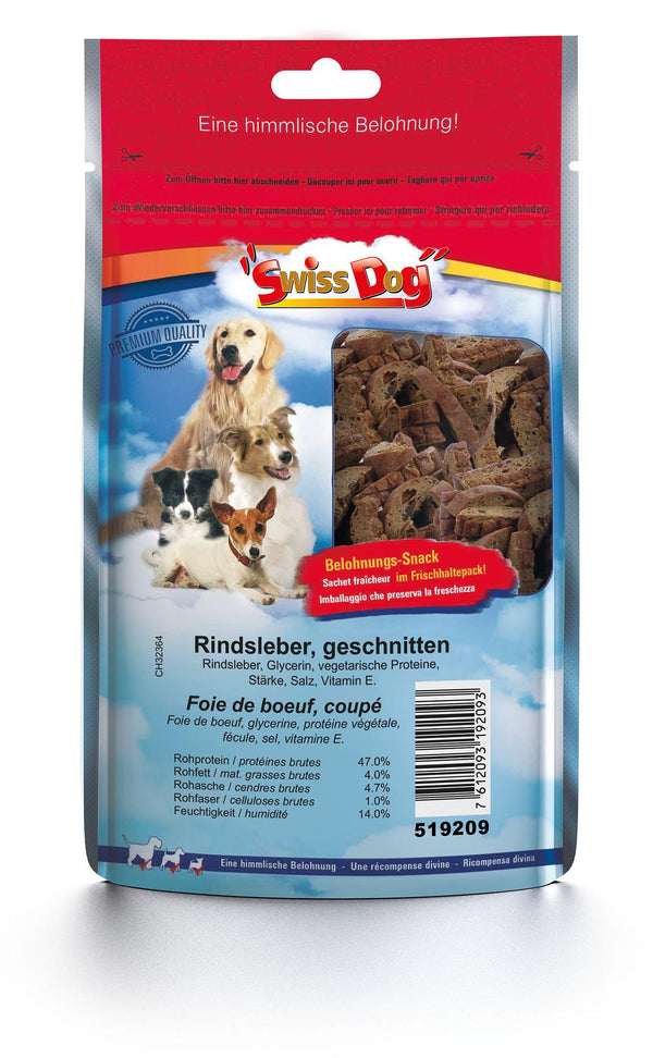 SwissDog beef liver, sliced