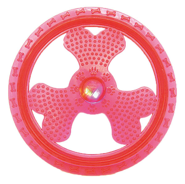 Flash night frisbee dog toy