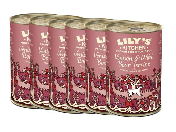 Lily's Kitchen Wet Food Terrine Venison & Wild Boar, 6x400g