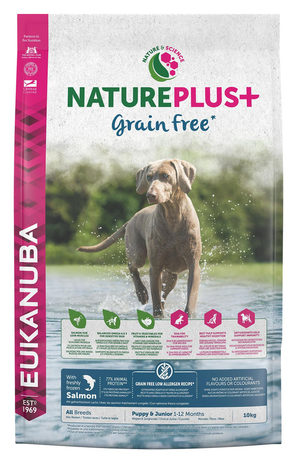 NaturePlus+ Grainfree, Salmon, Junior