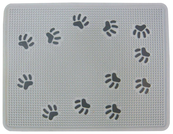 Rubber litter box mat