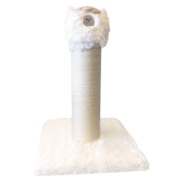 Alpaca scratching post