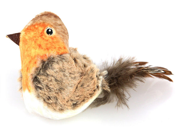 Plush bird cat toy with sound chip