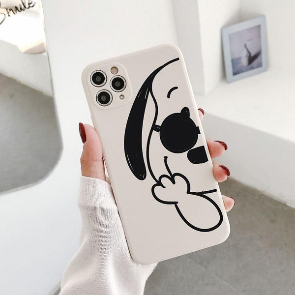 iPhone Protective Cover with Dog Comic