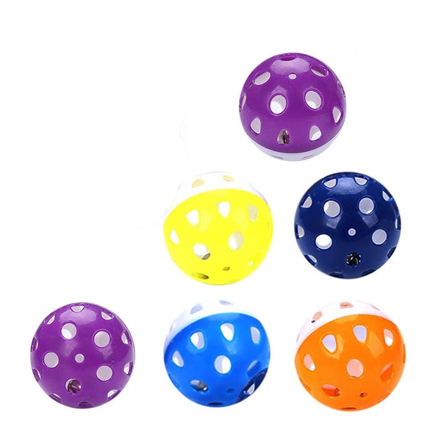 Set of 6 Cat Play Balls