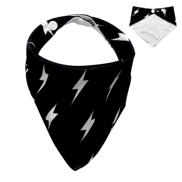 Black Bandana with White Flashes